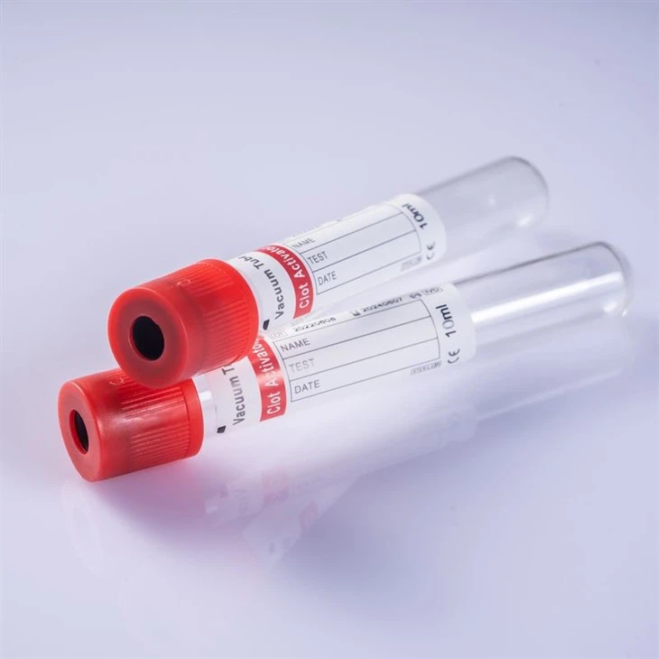 Clot Activator Red Cap Disposable Vacuum Blood Collection Tube