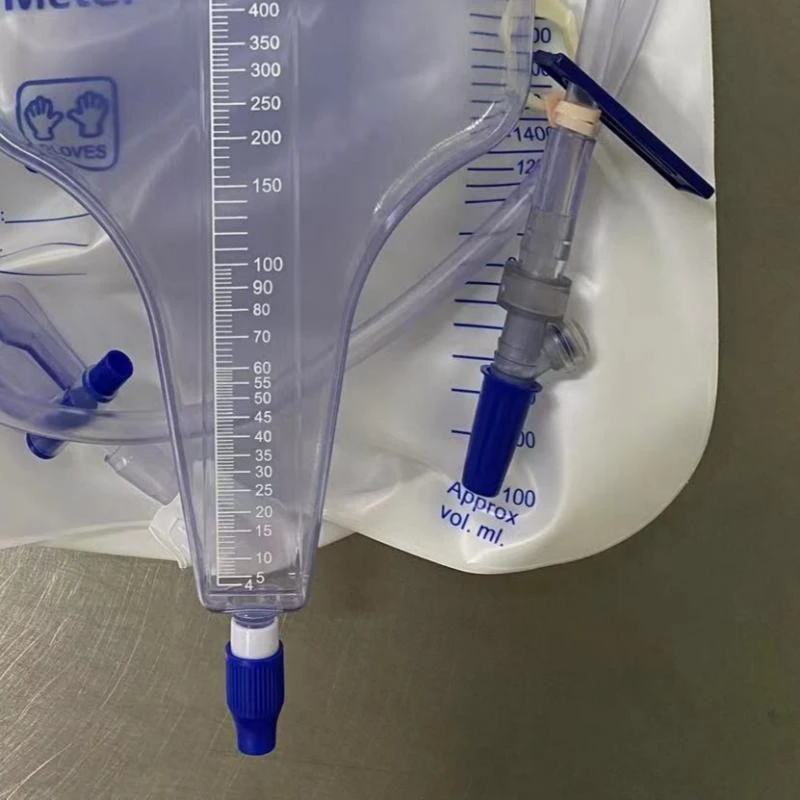 Disposable 2600cc+500cc Medical Precision Urine Meter Bag factory