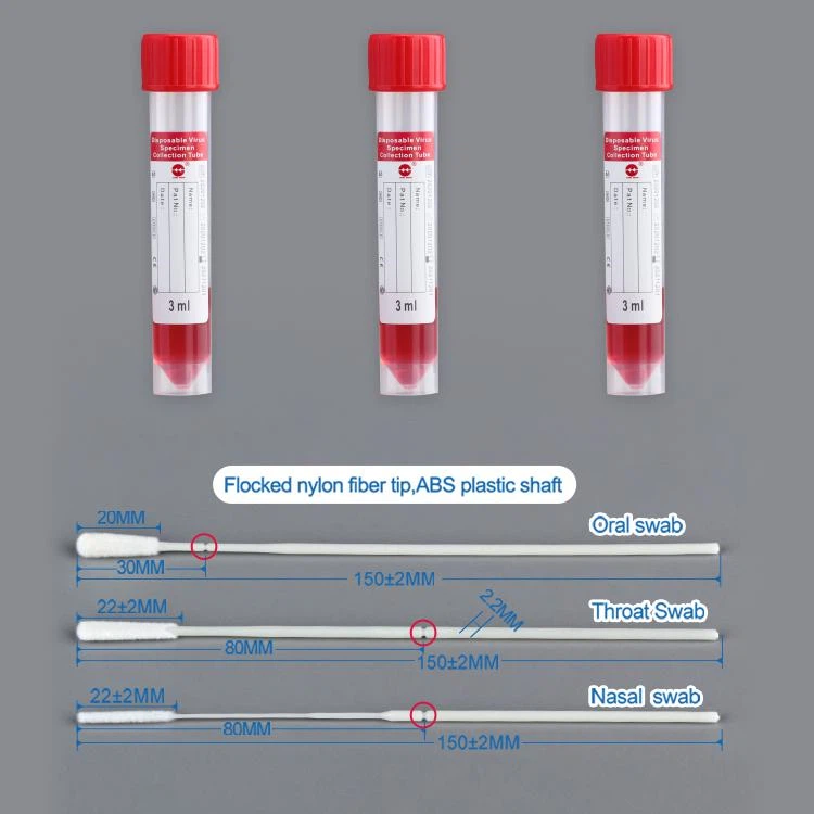 VTM Disposable Virus Specimen Collection Tube With 3ml Solution